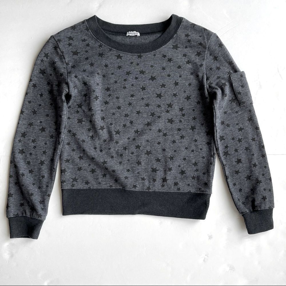 SPLENDID Grey Star Sweatshirt Girl’s Size 12 